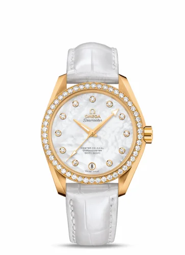 Omega Seamaster Aqua Terra 150M Master Co-Axial 38.5 Yellow Gold / Diamond / MOP 231.58.39.21.55.002 (23158392155002)
